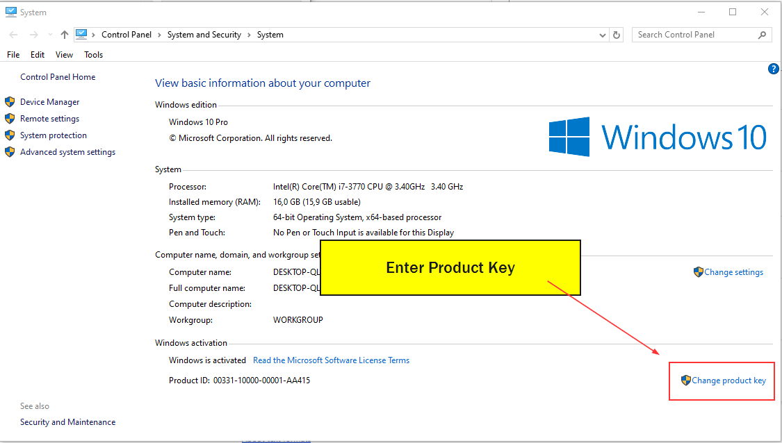 Windows Activation